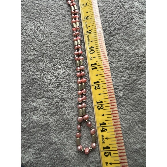 Hand Made Magnetic Pink Strand Necklace or Bracelet Adjustable Length - Picture 8 of 8